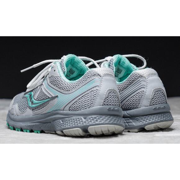 Saucony Cohesion 10 Gray Green Running Shoes Sneakers Womens Size 8 - Picture 15 of 16